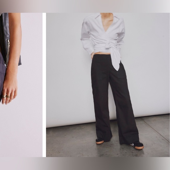 NWOT Free People We The Free Breezy Denim Pull-On Jeans - black - Small - Picture 6 of 10